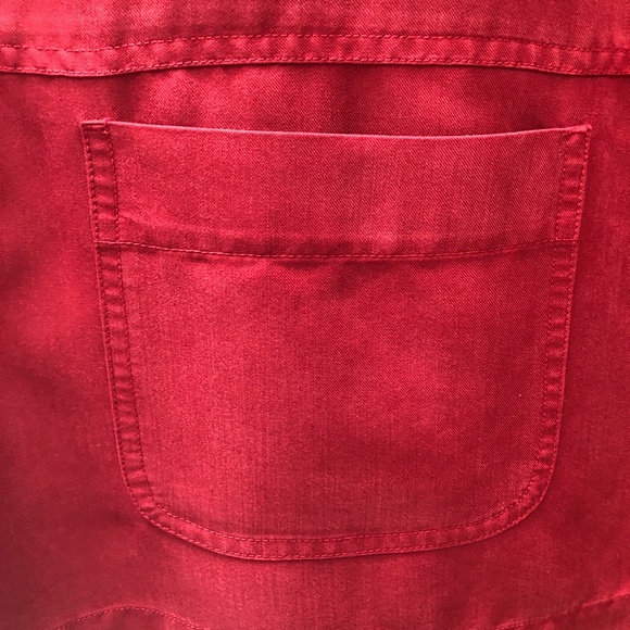 ๐HP๐ HSZ STUDIO WOMAN Tencel Maxi Skirt Set + Jacket 2 Pc Red Vintage 2X - Picture 7 of 13